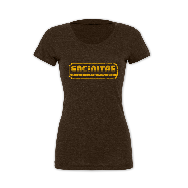 Ladies Encinitas Throwback Crew Neck T-Shirt