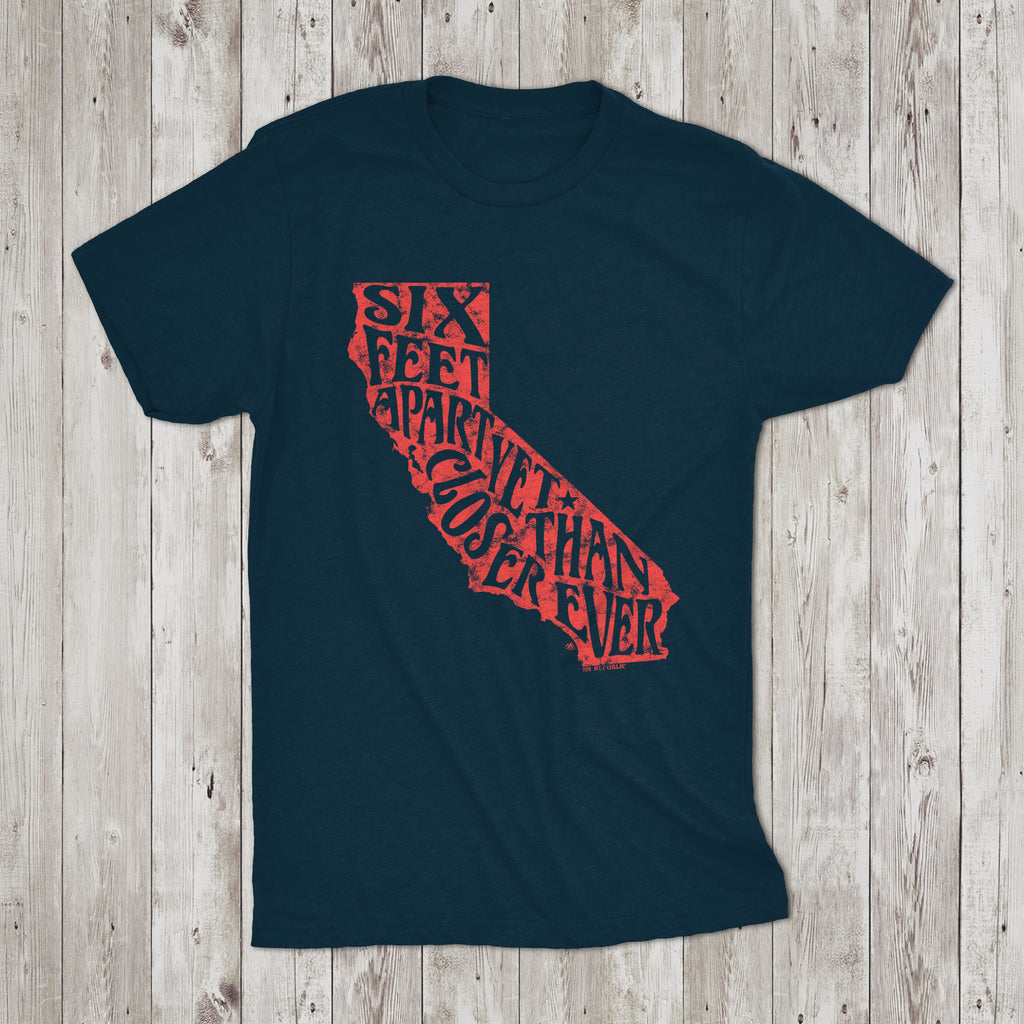 California Social Distance Crew Neck T-Shirt