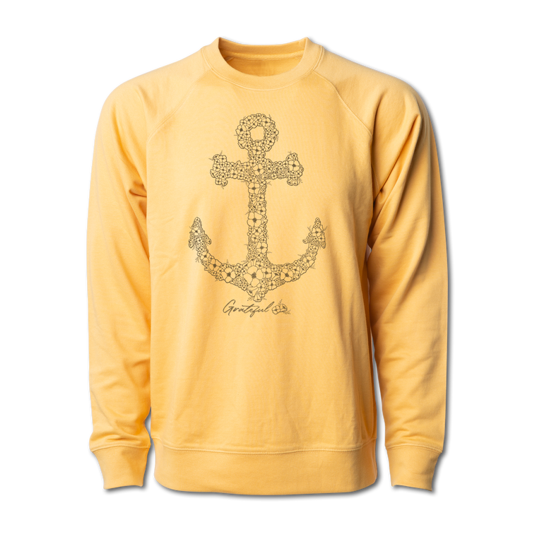 Grateful California Poppy Anchor Crew Sweatshirt
