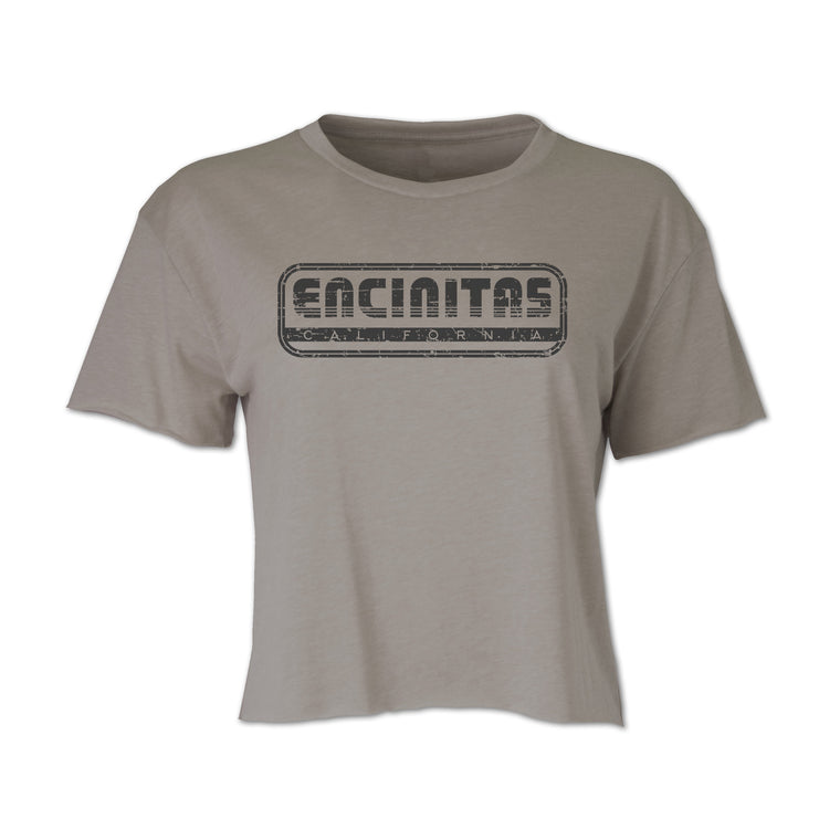 Ladies Encinitas Throwback Crop Tee