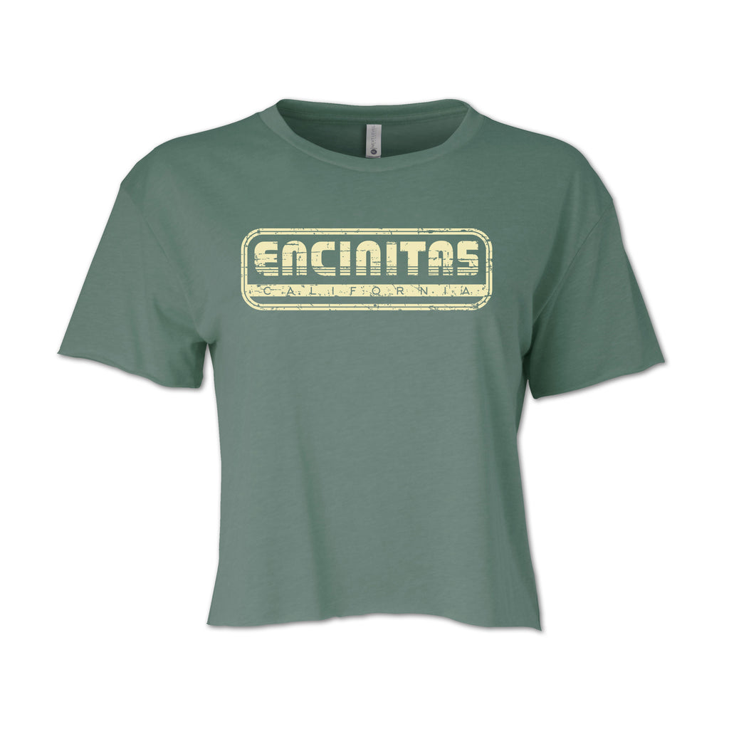 Ladies Encinitas Throwback Crop Tee