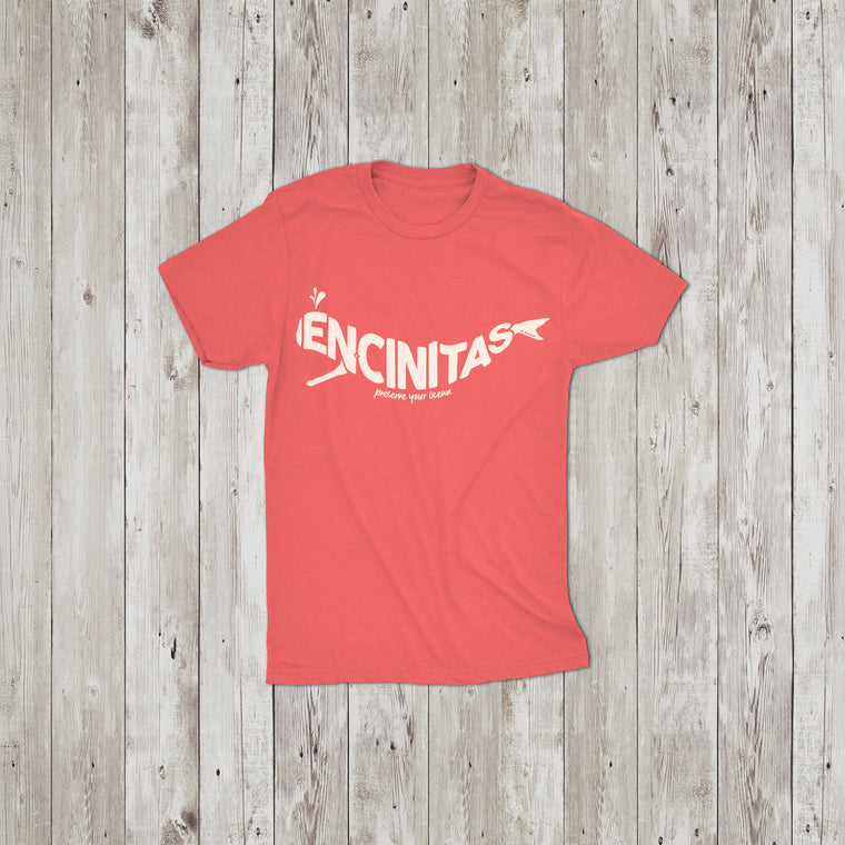 Encinitas Whale Youth Crew Neck T-Shirt