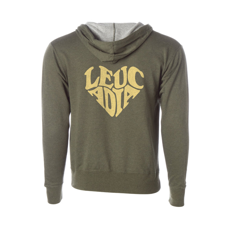 Leucadia Heart Zip Hooded Sweatshirt