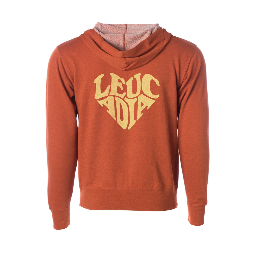 Leucadia Heart Zip Hooded Sweatshirt
