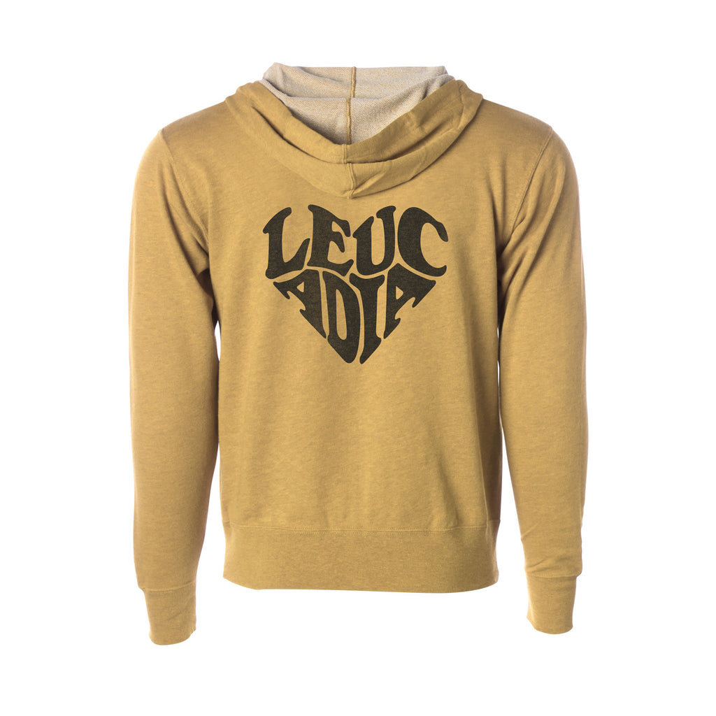 Leucadia Heart Zip Hooded Sweatshirt