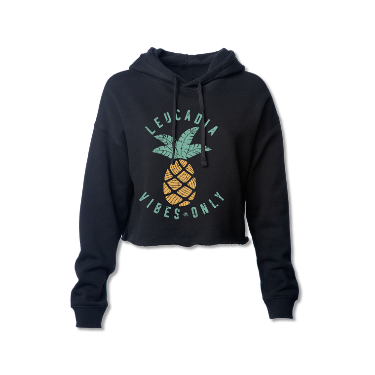 Ladies Leucadia Vibes Only Pineapple Crop Sweatshirt