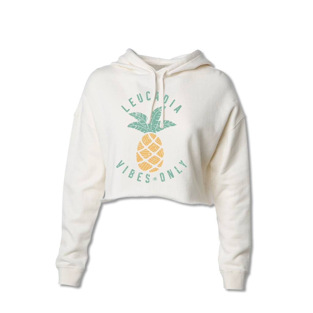 Ladies Leucadia Vibes Only Pineapple Crop Sweatshirt