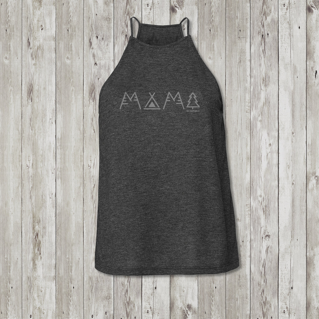 Ladies Mama Camper High Neck Yoga Tank Top