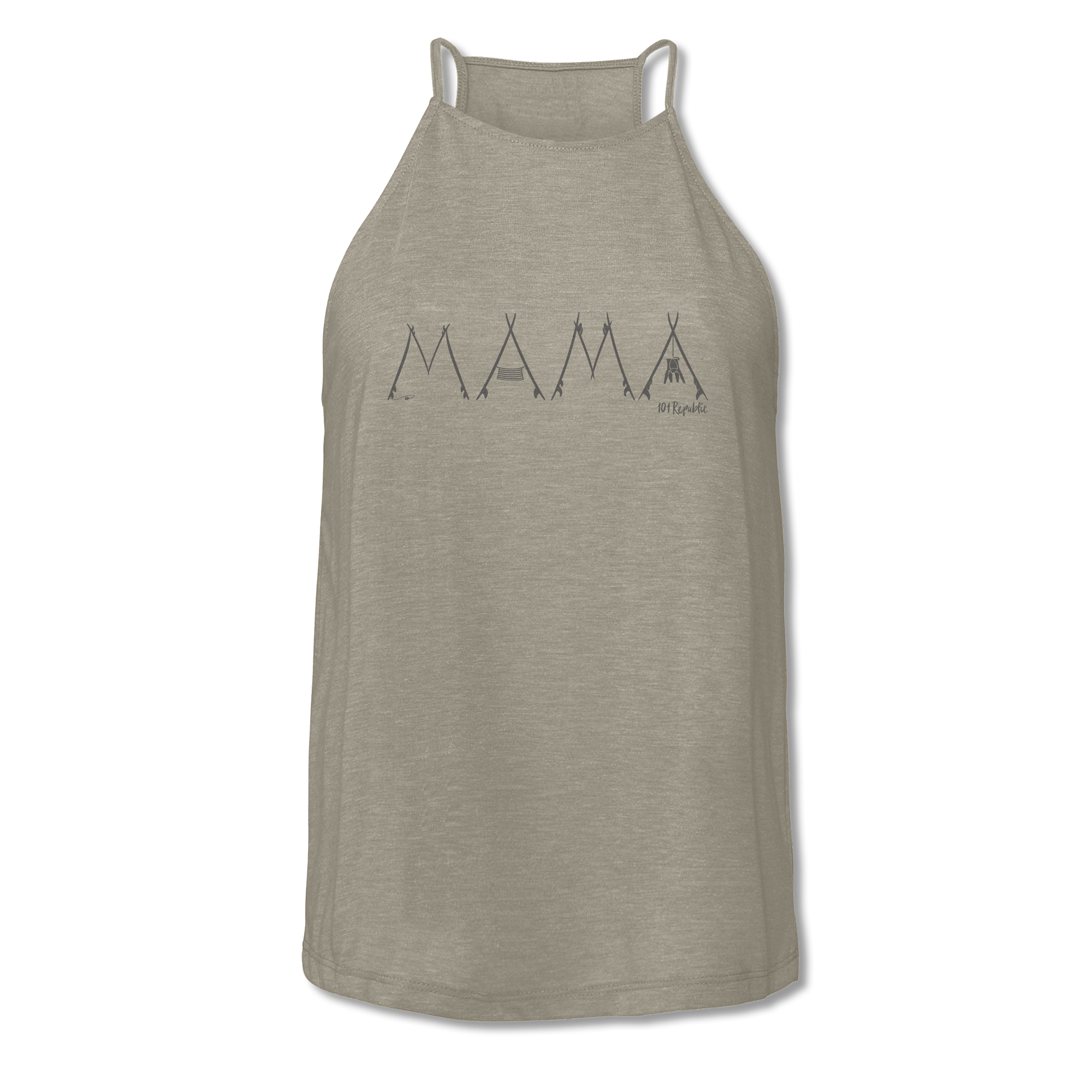 Ladies Surf Mama High Neck Yoga Tank Top - 101 Republic