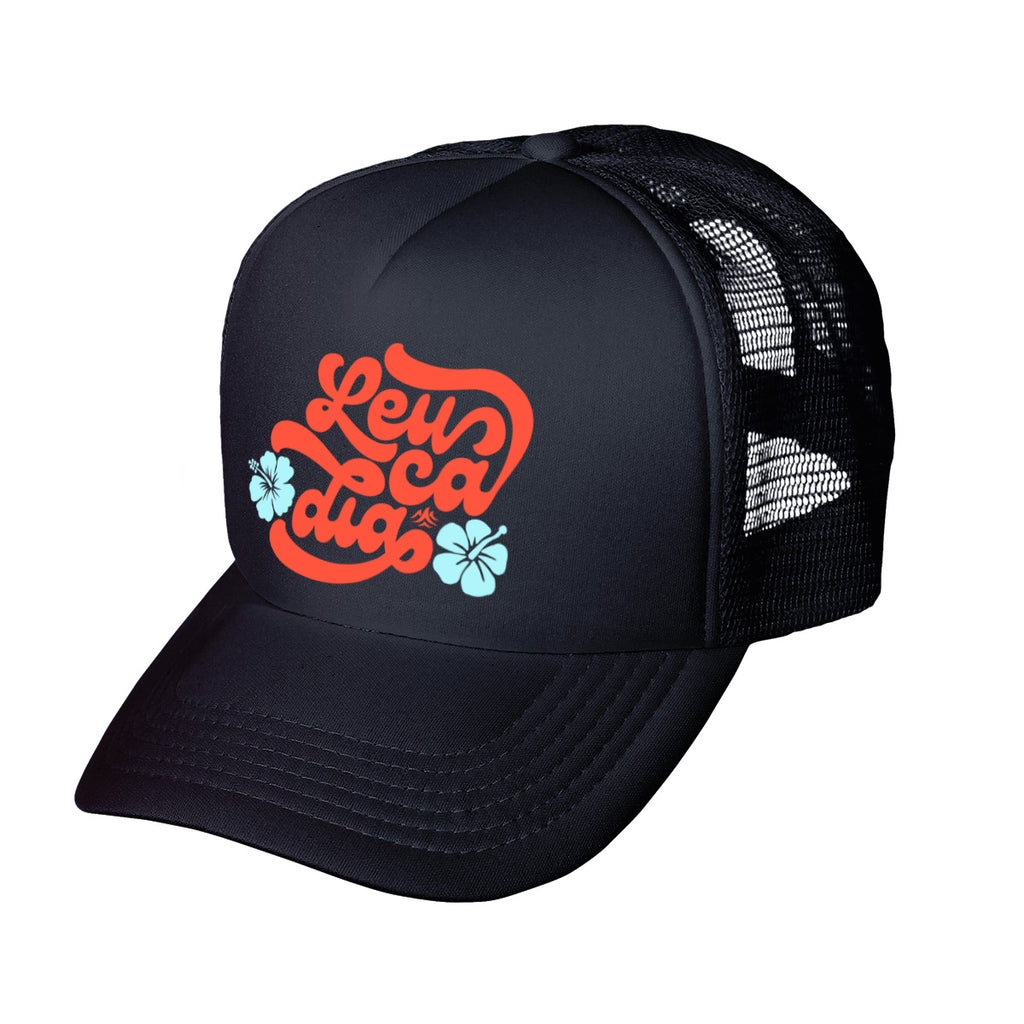 Retro Leucadia Flower Trucker Hat