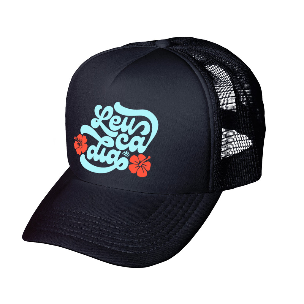 Retro Leucadia Flower Trucker Hat